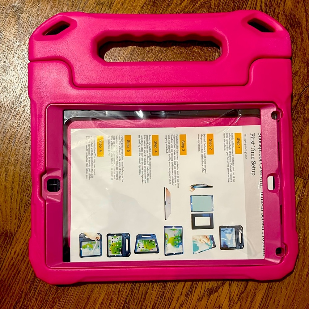 Case iPad 5th/6th Gen & iPad Air 1/2 & Pro 9.7, iPad 9.7" w/ Screen Protector